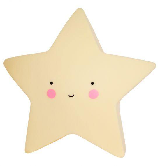 LÁMPARA ESTRELLA COLOR AMARILLO LITTLE LOVELY - Farmashopping